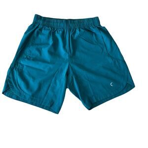 Zyia Active Men's Teal Versatility Workout Unlined Shorts S